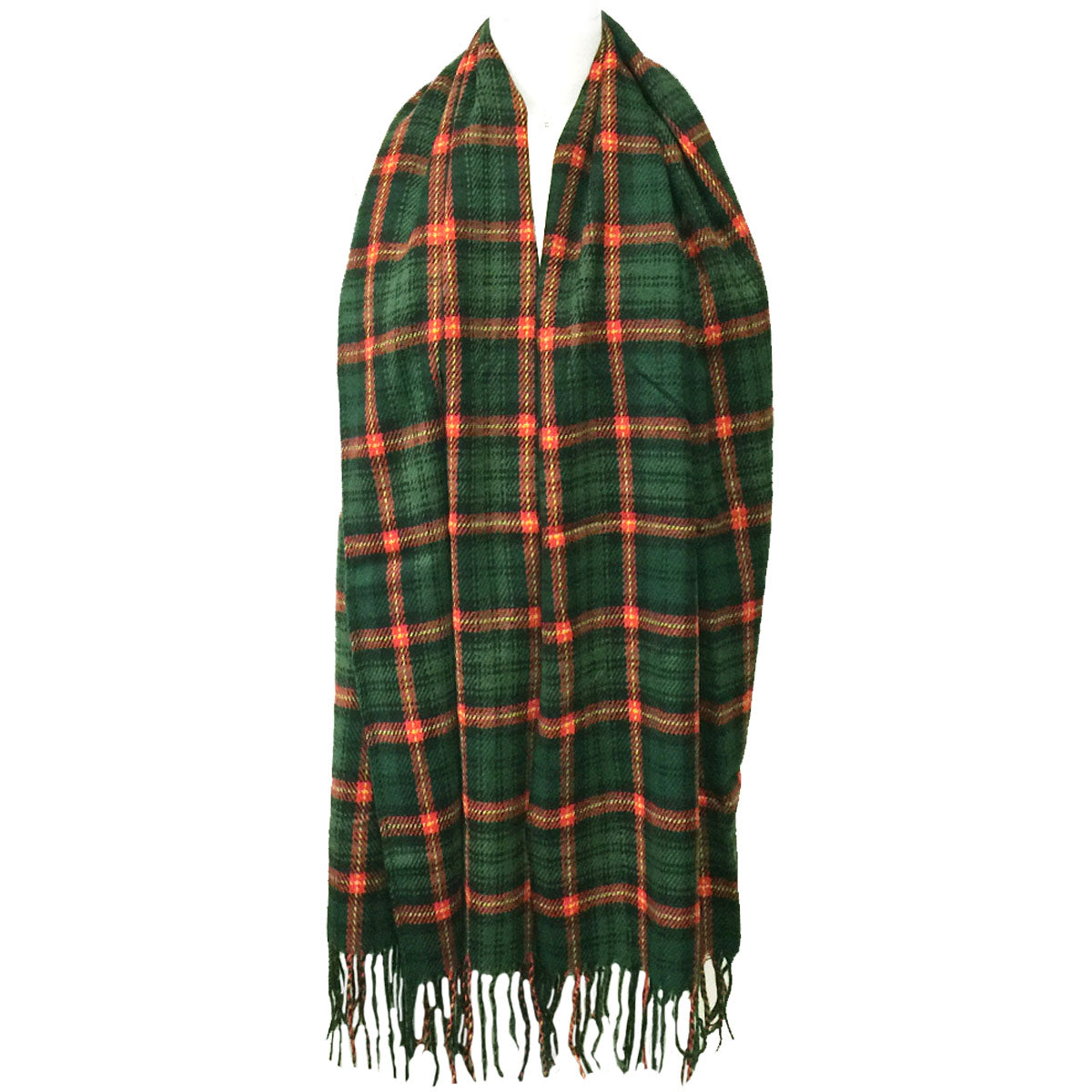 Wrapables Winter Warm Plaid Long Scarf Wrap