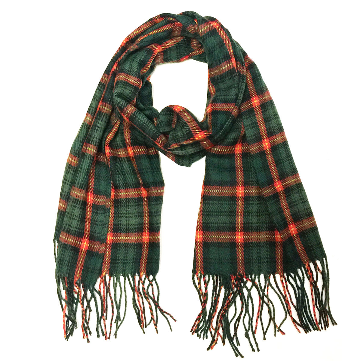 Wrapables Winter Warm Plaid Long Scarf Wrap