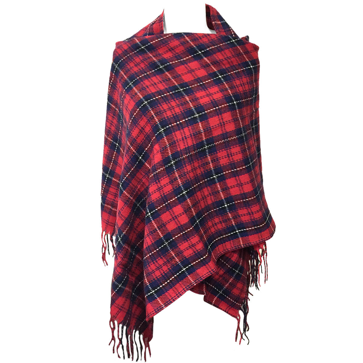 Wrapables Winter Warm Plaid Long Scarf Wrap