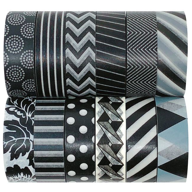 Wrapables Washi Masking Tape Collection, Set of 12