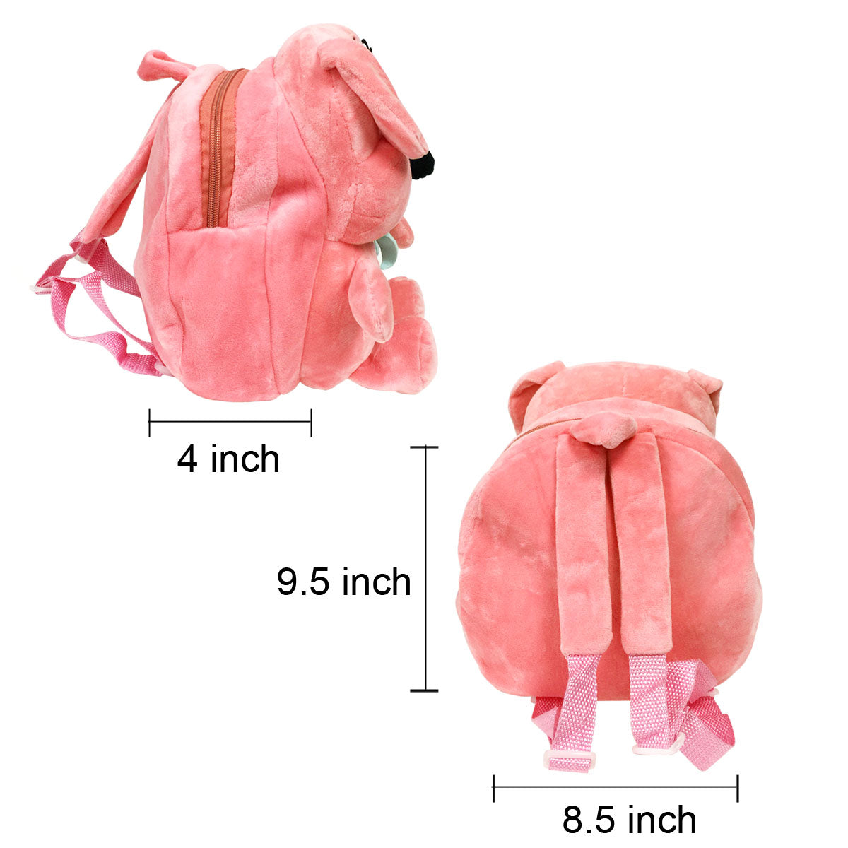 Wrapables Plush Friendly Animals Backpack for Toddlers