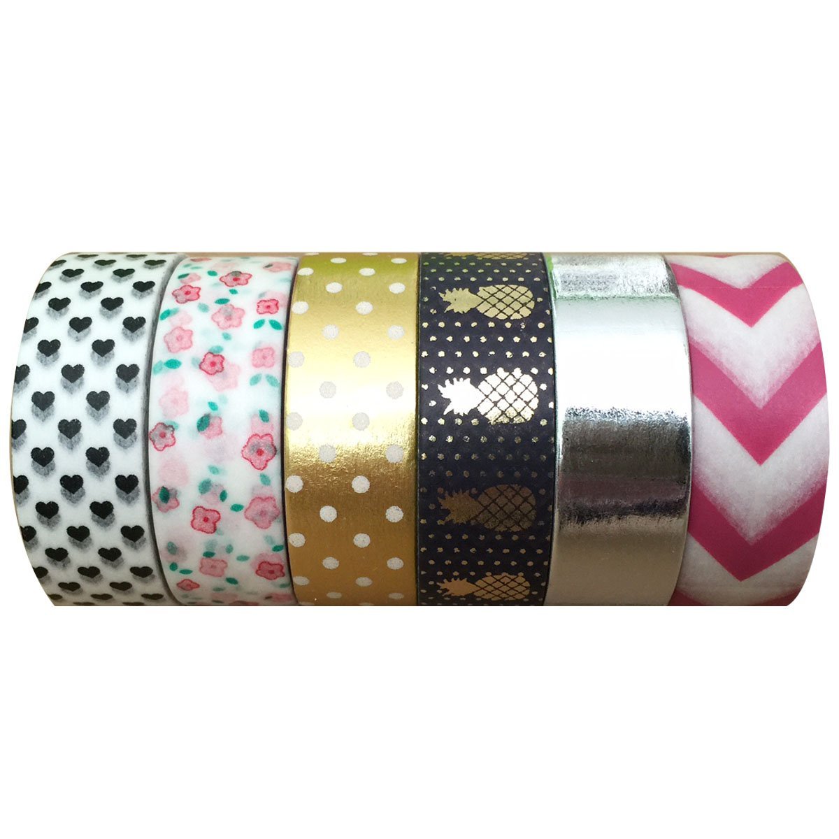 Wrapables Washi Masking Tape Collection, Premium Value Pack