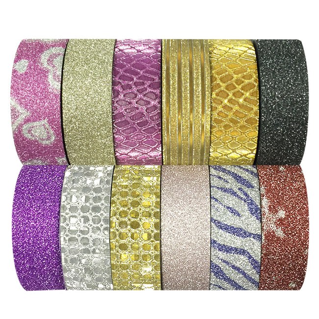 Wrapables  Washi Tapes Decorative Masking Tapes, Set of 12