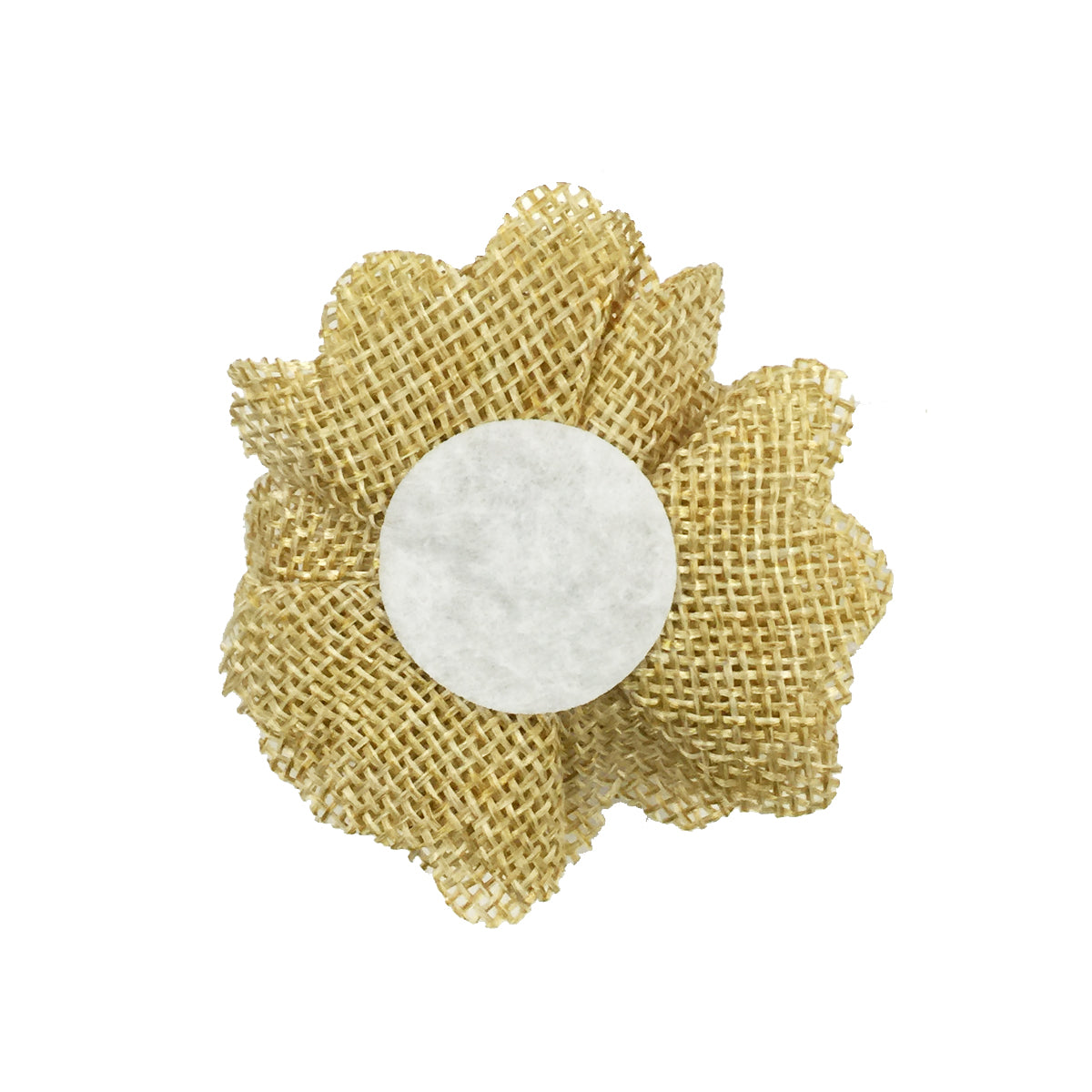 Wrapables Shabby Chic Burlap Rose Flower 2 Inch Diameter (Set of 20)