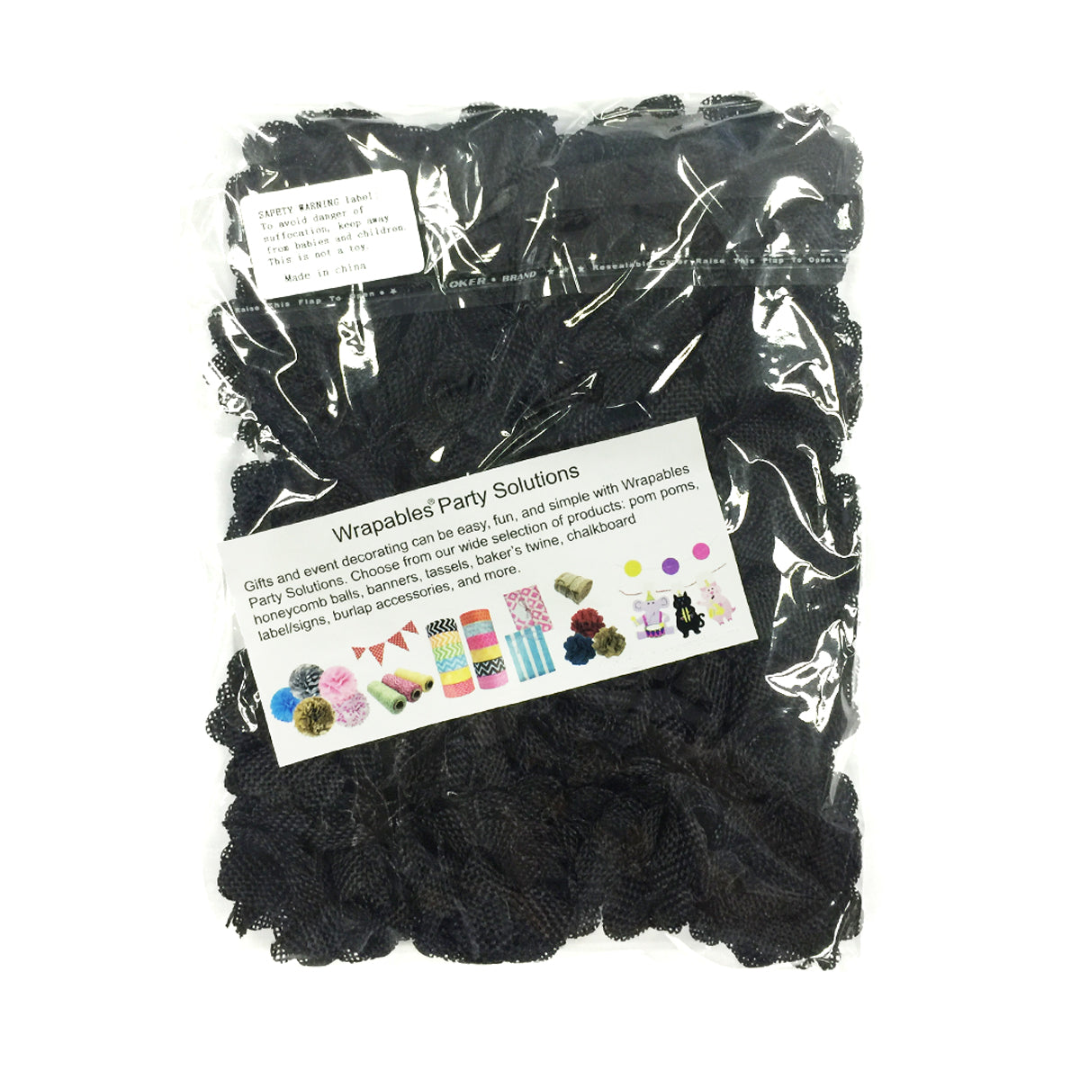 Wrapables Shabby Chic Burlap Rose Flower 2 Inch Diameter (Set of 20)