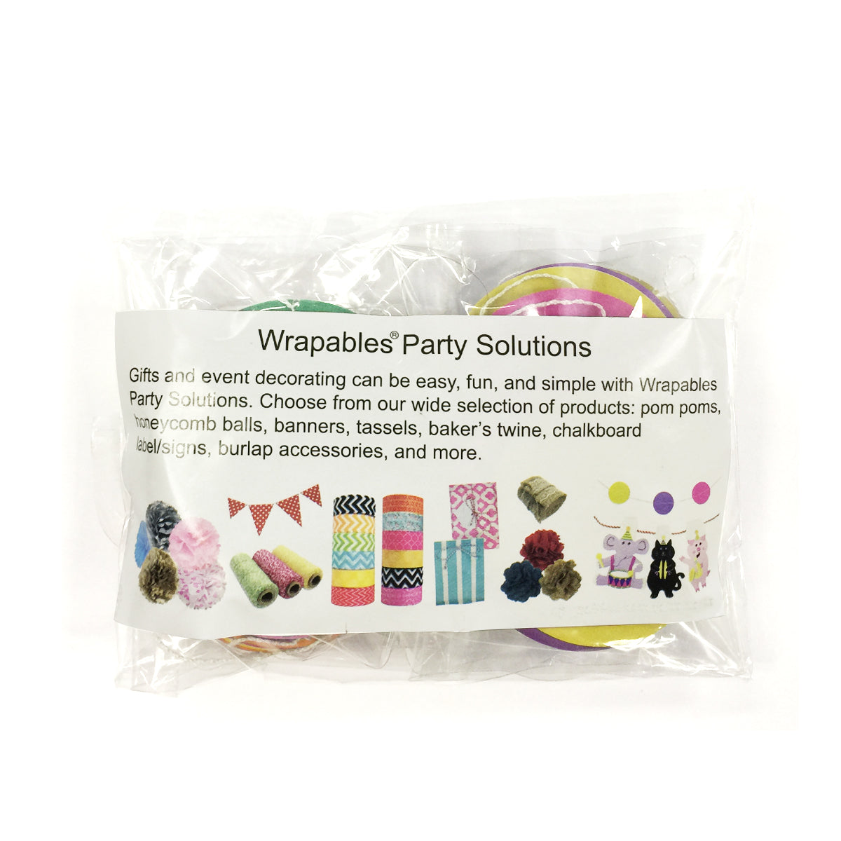 Wrapables 13ft Paper Circle Dot Garland Party Decorations (Set of 2)
