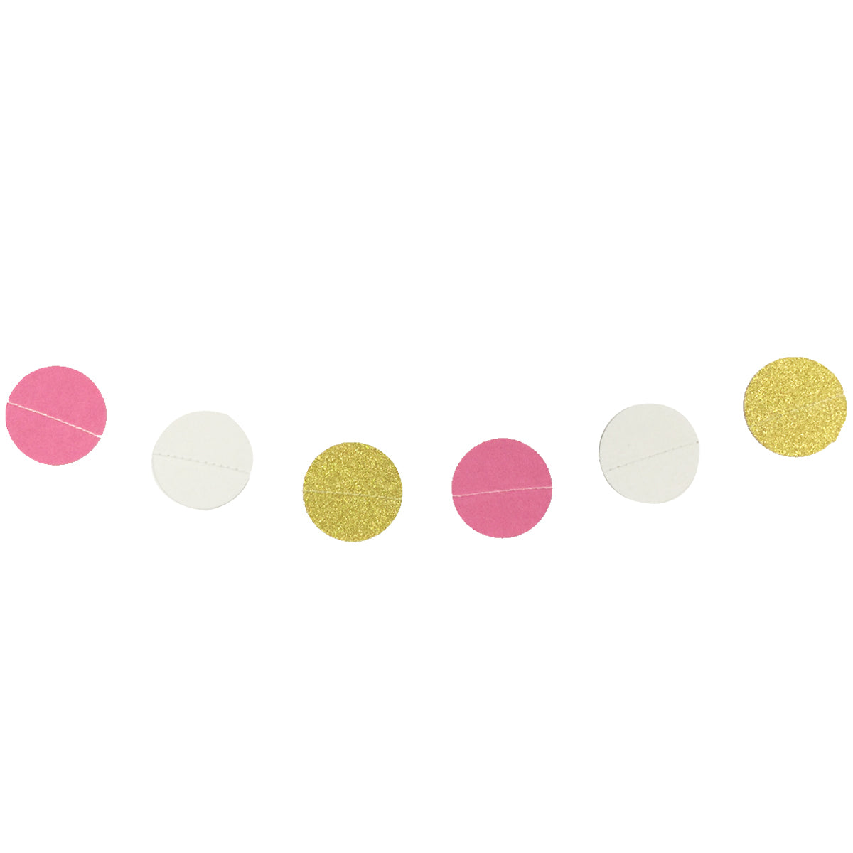 Wrapables 13ft Paper Circle Dot Garland Party Decorations (Set of 2)