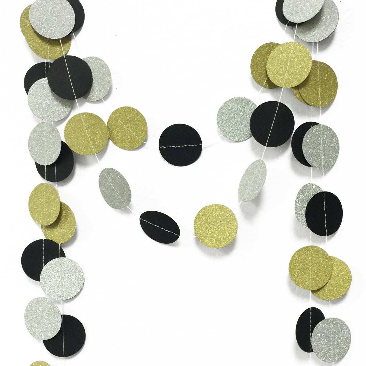 Wrapables 13ft Paper Circle Dot Garland Party Decorations (Set of 2)