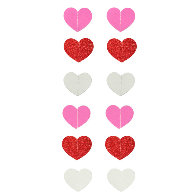 Wrapables 13ft Paper Heart Garland Party Decorations (Set of 2)