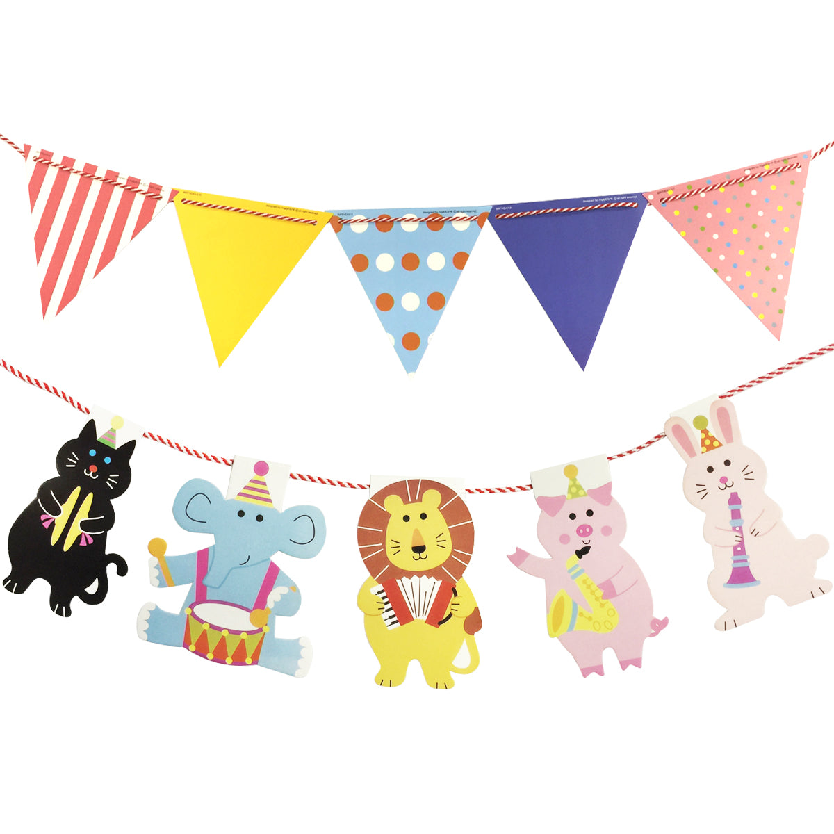 Wrapables Multi-Print Triangle Pennant and Birthday Banners Party Decorations