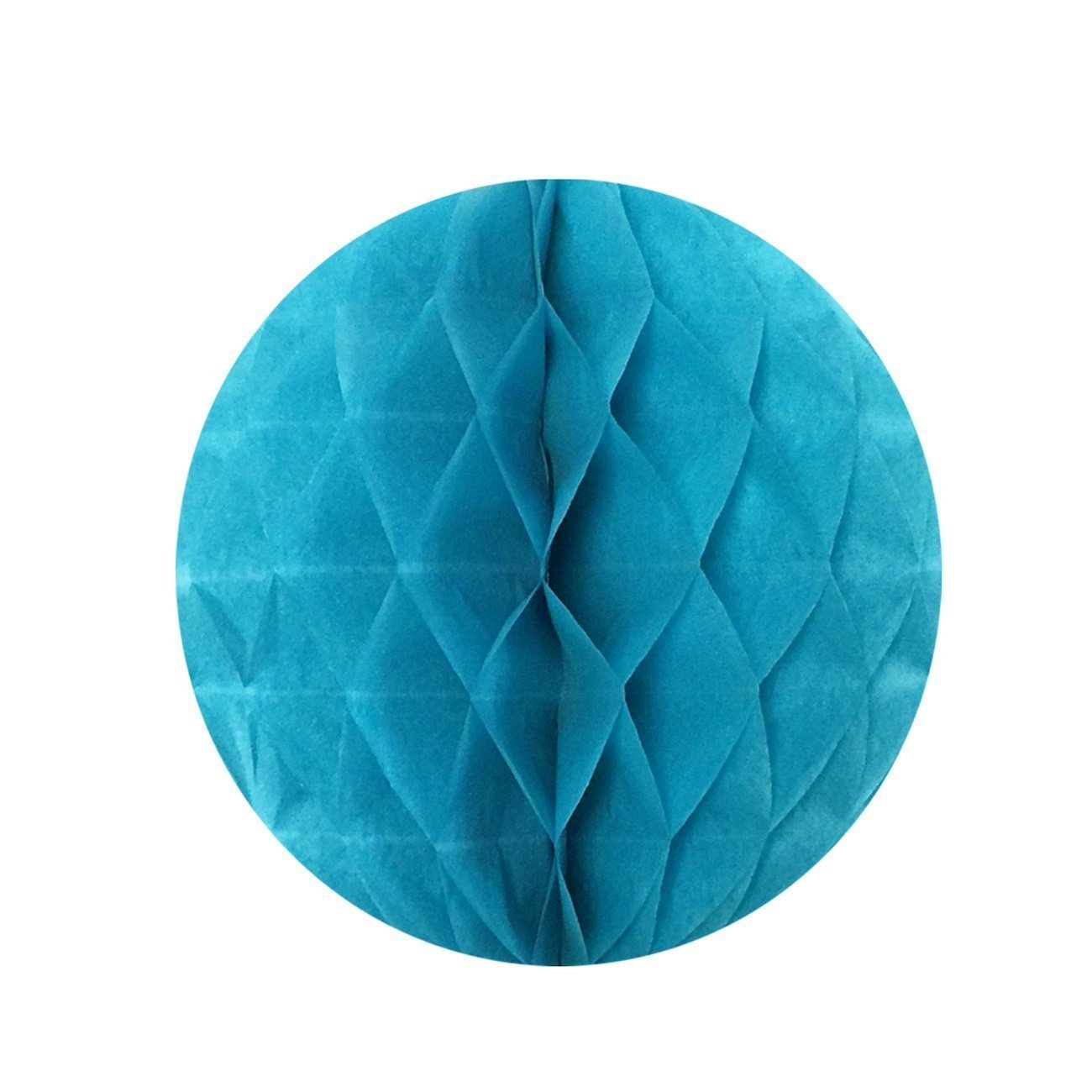 Wrapables Set of 21 Tissue Honeycomb Ball and Pom Pom Party Decorations, Blue/ Light Blue/ Aqua/ White