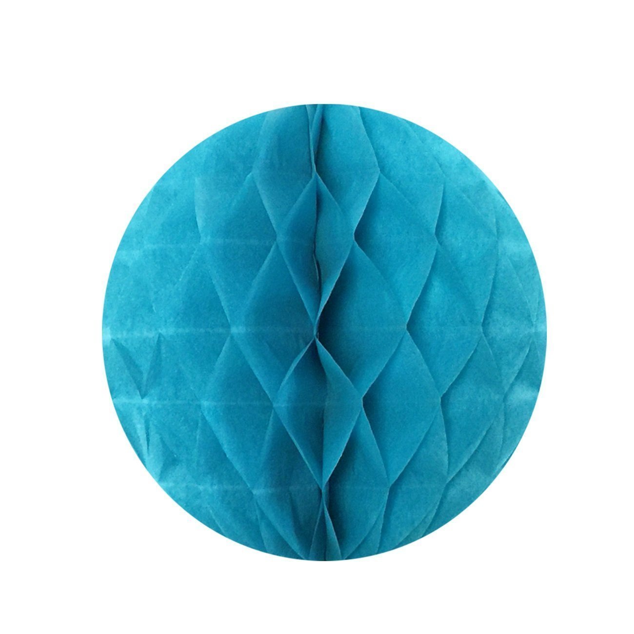 Wrapables Set of 21 Tissue Honeycomb Ball and Pom Pom Party Decorations, Blue/ Light Blue/ Aqua/ White