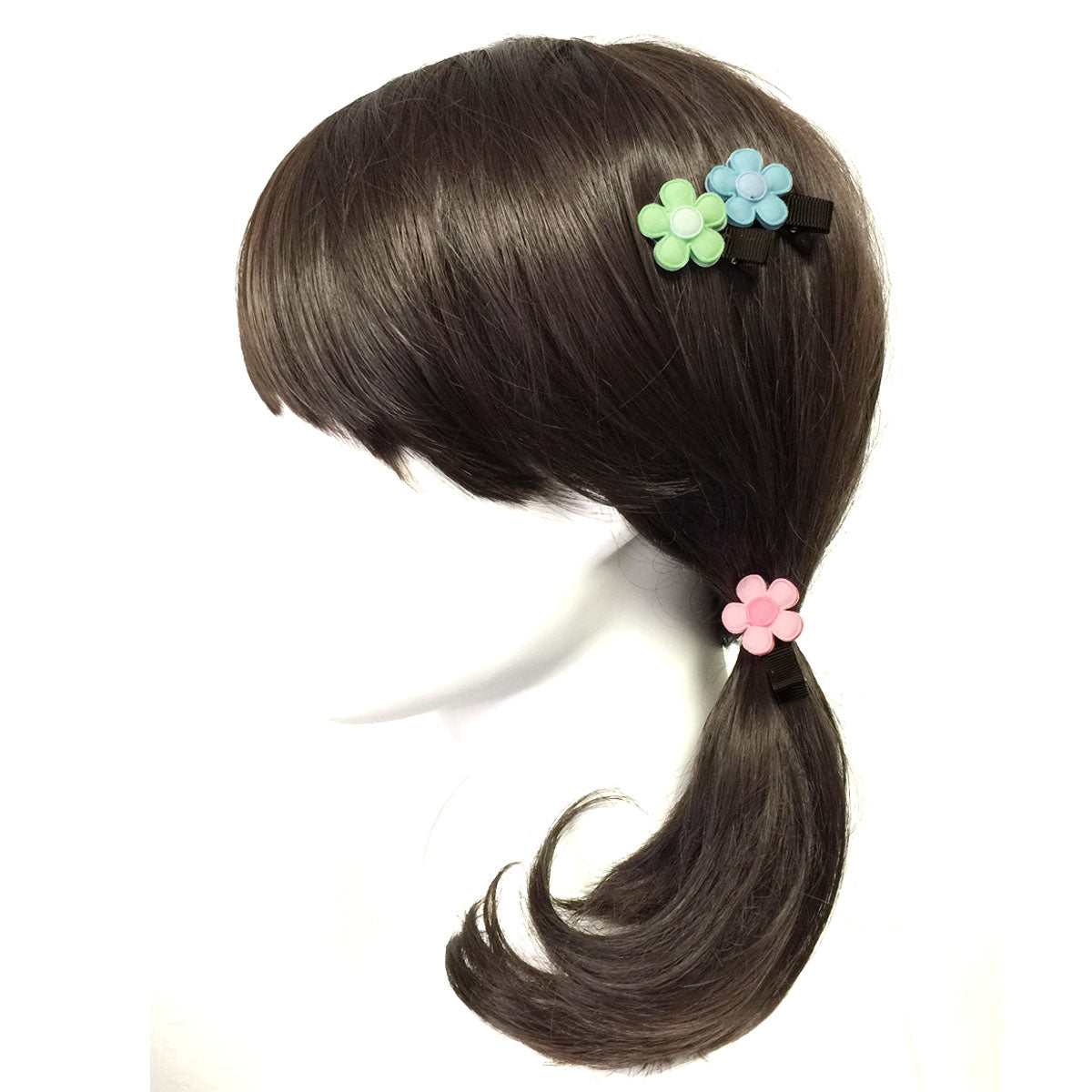 Wrapables Dress up Daisies and Hearts Spring Hair Clips, Set of 8