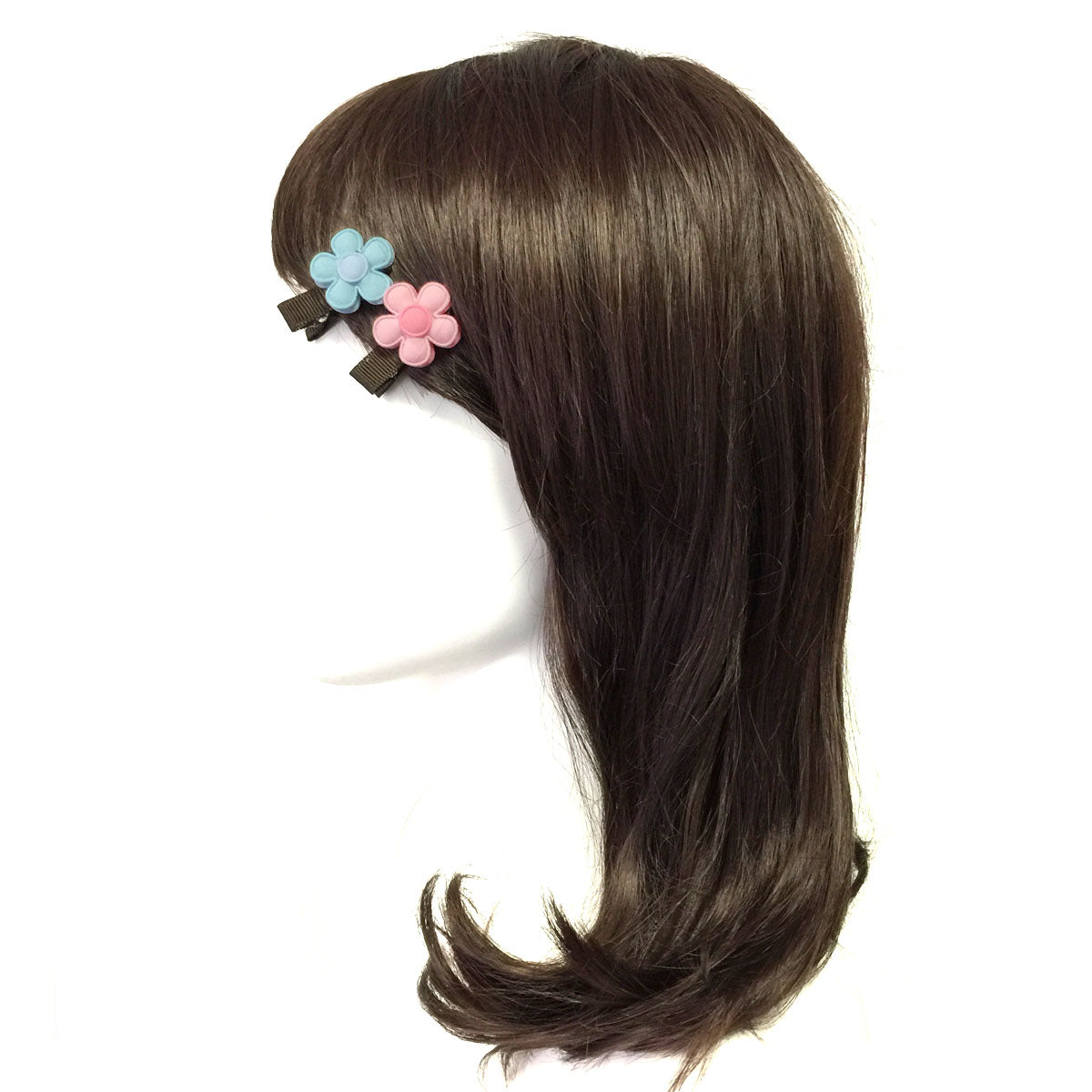 Wrapables Dress up Daisies and Hearts Spring Hair Clips, Set of 8