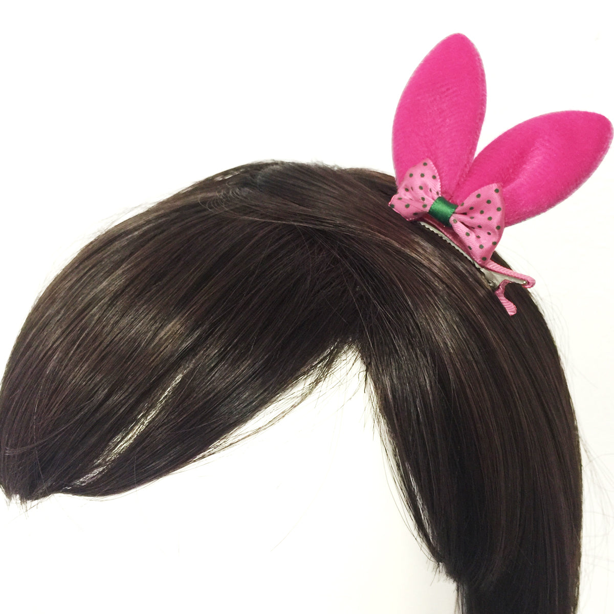 Wrapables Rabbit and Cat Ears with Bow Alligator Hair Clips (Set of 12)