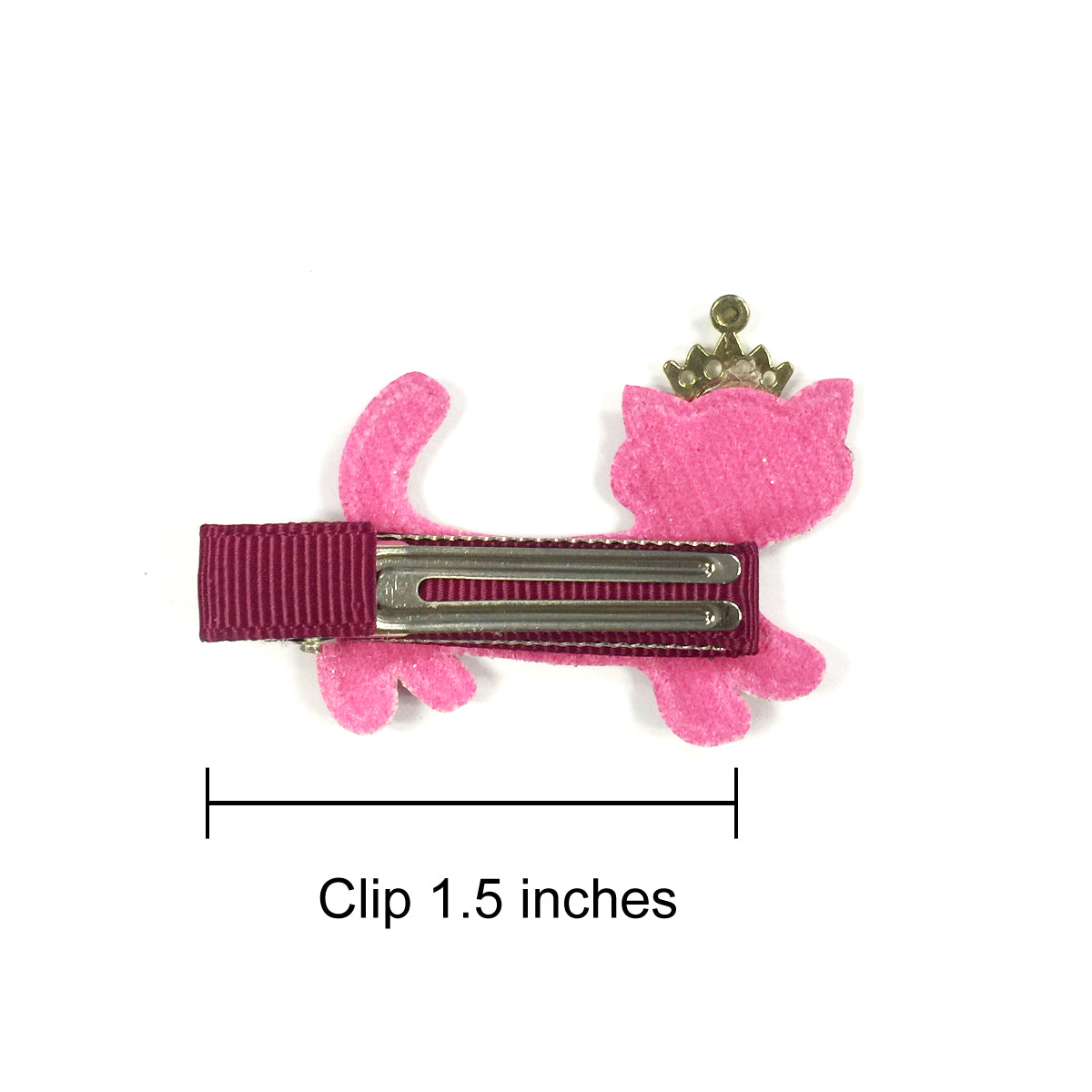 Wrapables Dress Up Sparkly Kitties Hair Clips, Set of 5