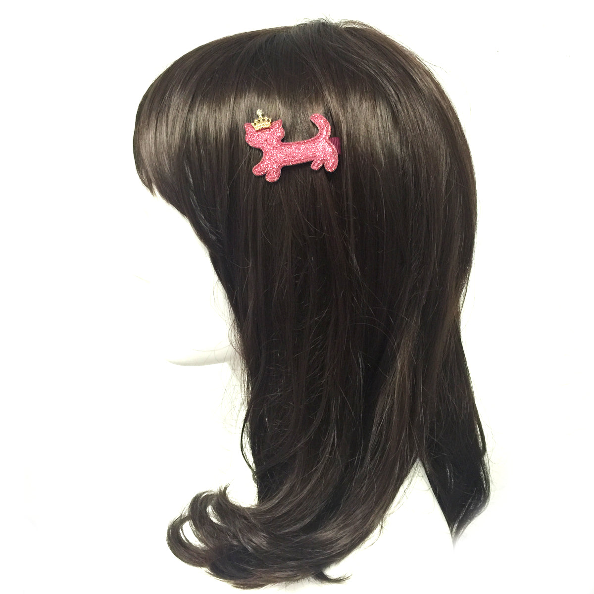 Wrapables Dress Up Sparkly Kitties Hair Clips, Set of 5