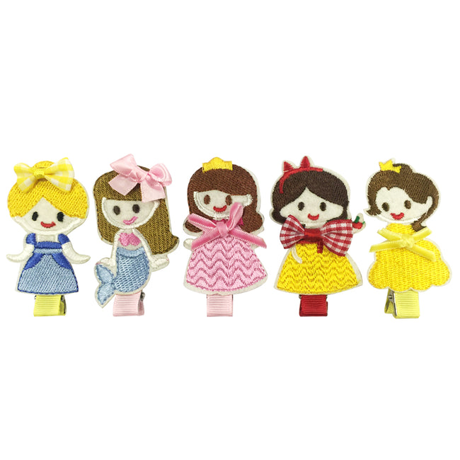 Wrapables Dress Up Fantasy Princess Hair Clips, Set of 5