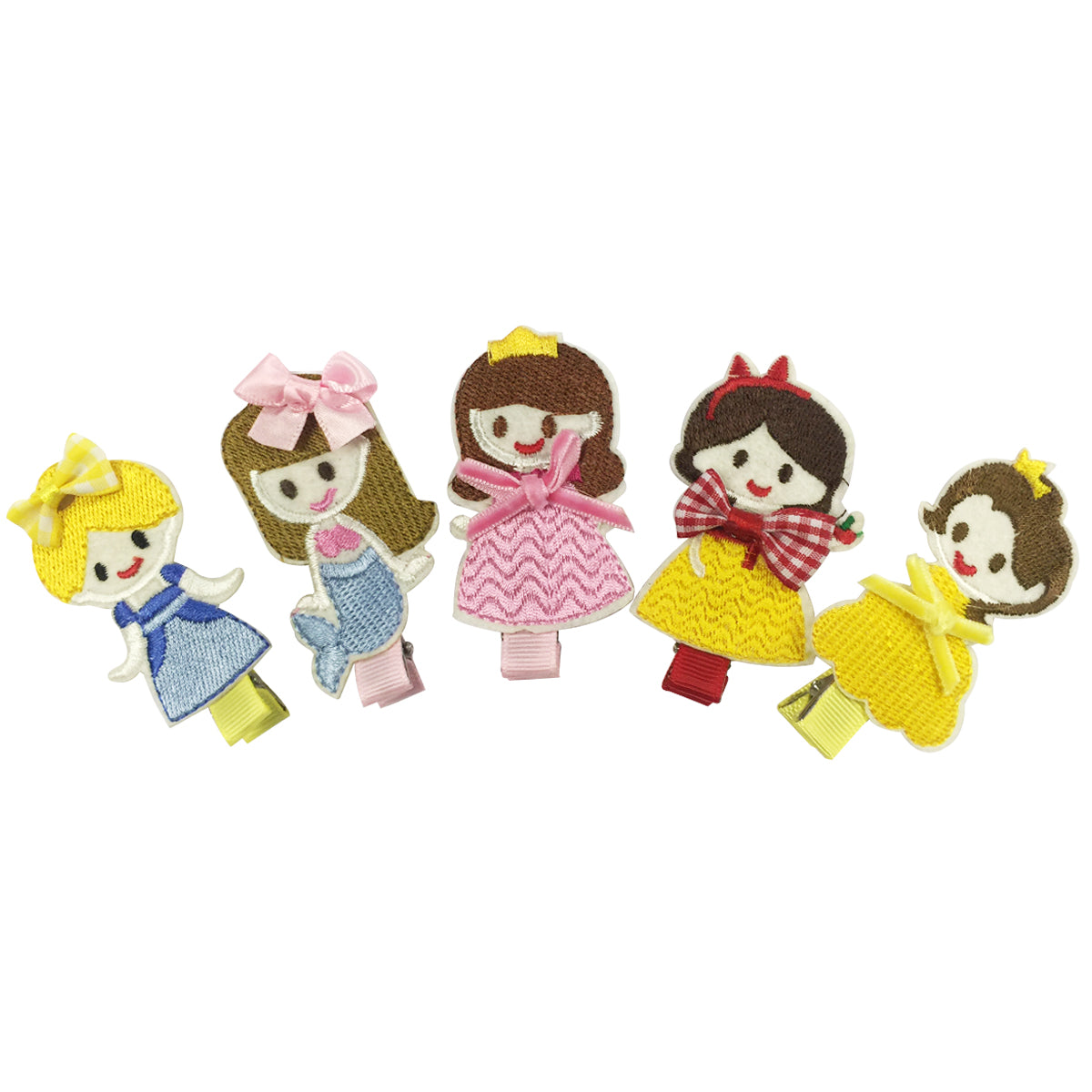 Wrapables Dress Up Fantasy Princess Hair Clips, Set of 5