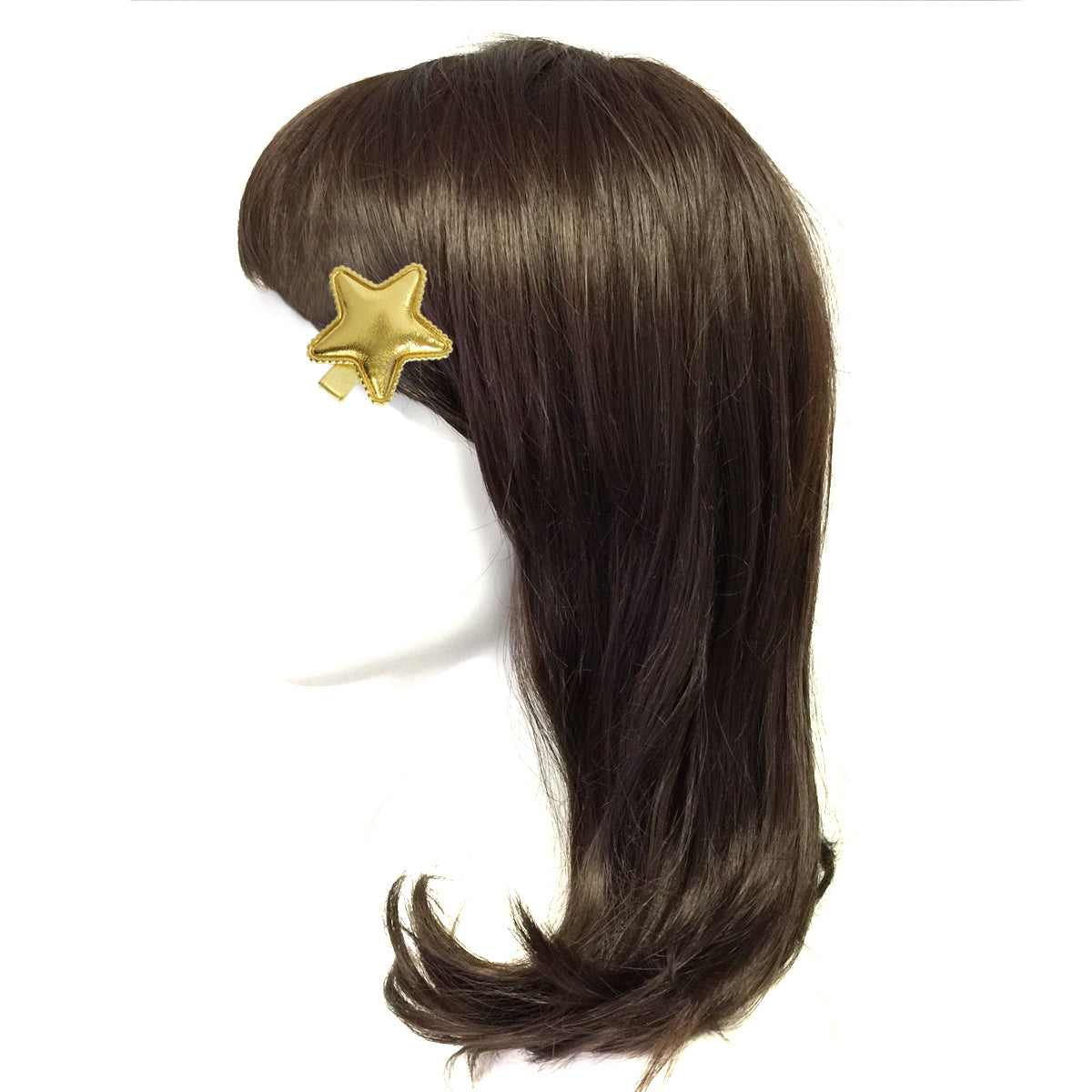 Wrapables Dress Up Princess Star Metallic Shine Alligator Hair Clips for Baby Toddler, Set of 6, Gold Collection