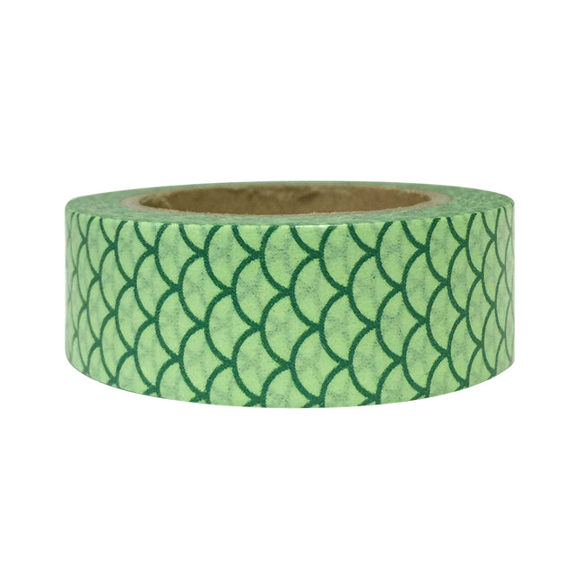 Wrapables Washi Masking Tape, Green and Gold Group