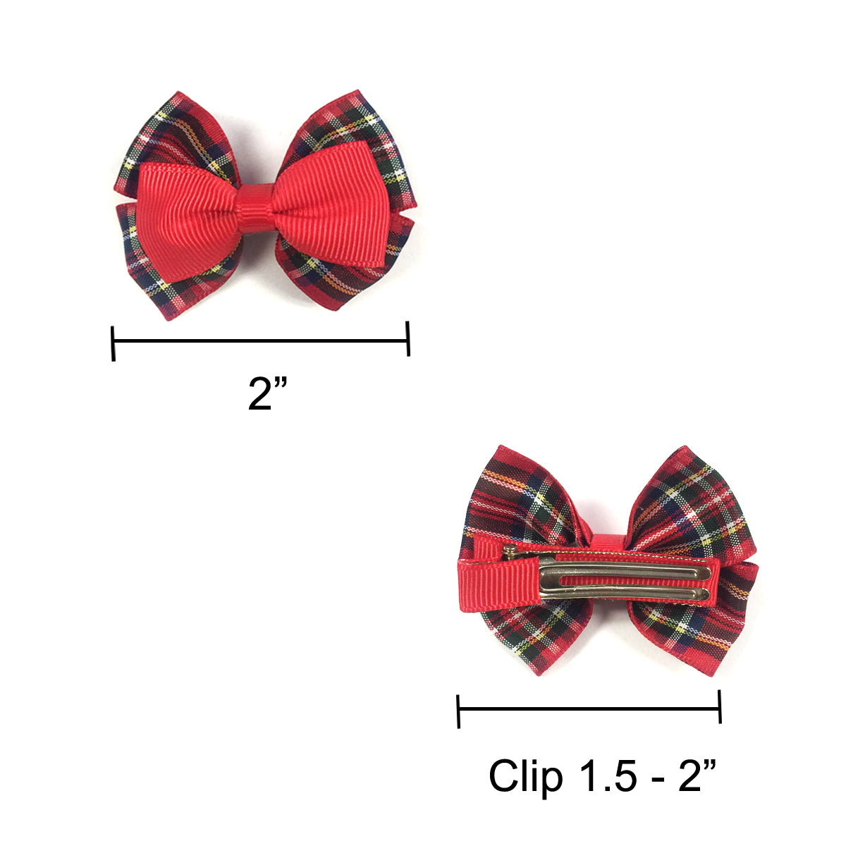 Wrapables Red and Bold Hair Clips (Set of 12)