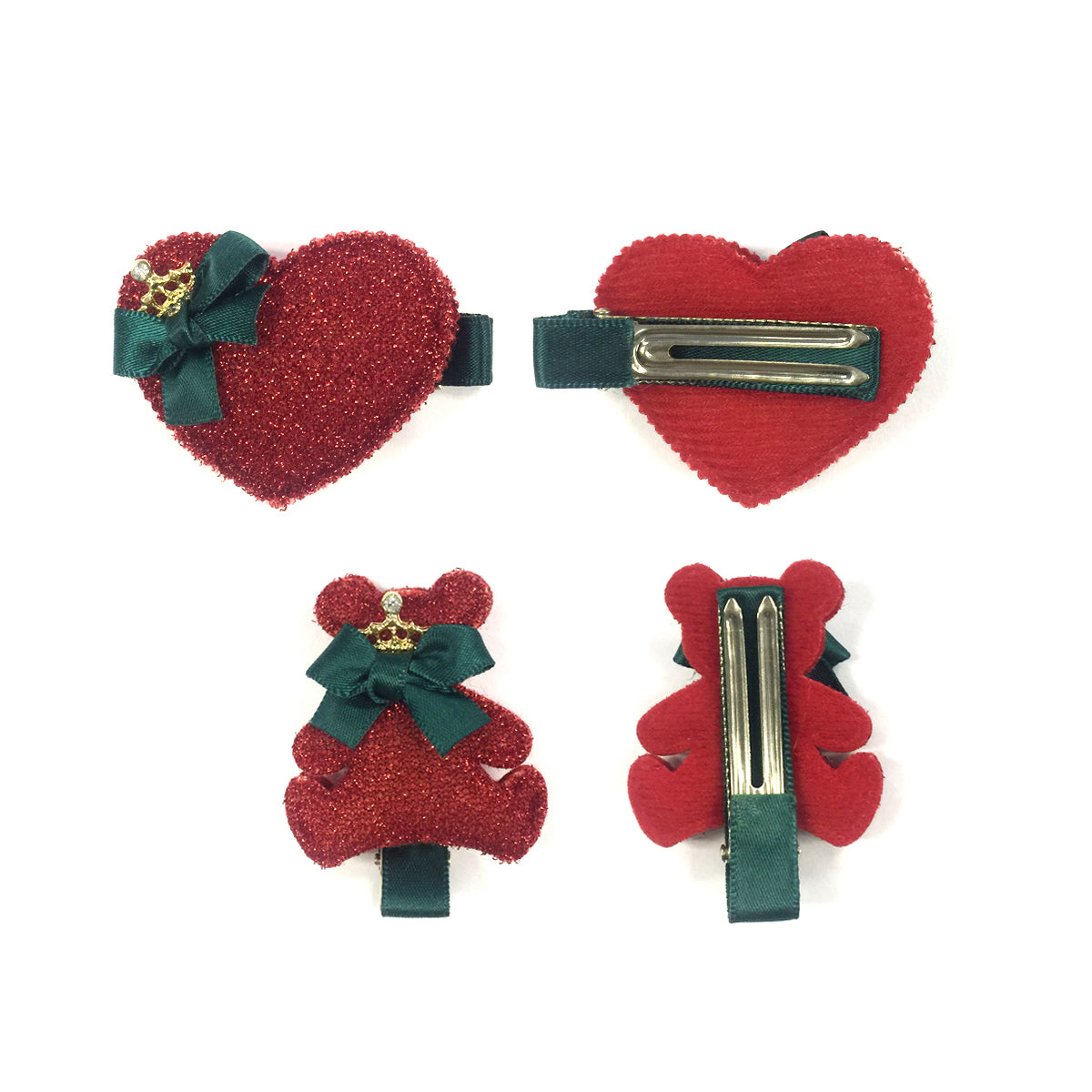 Wrapables Red and Bold Hair Clips (Set of 12)