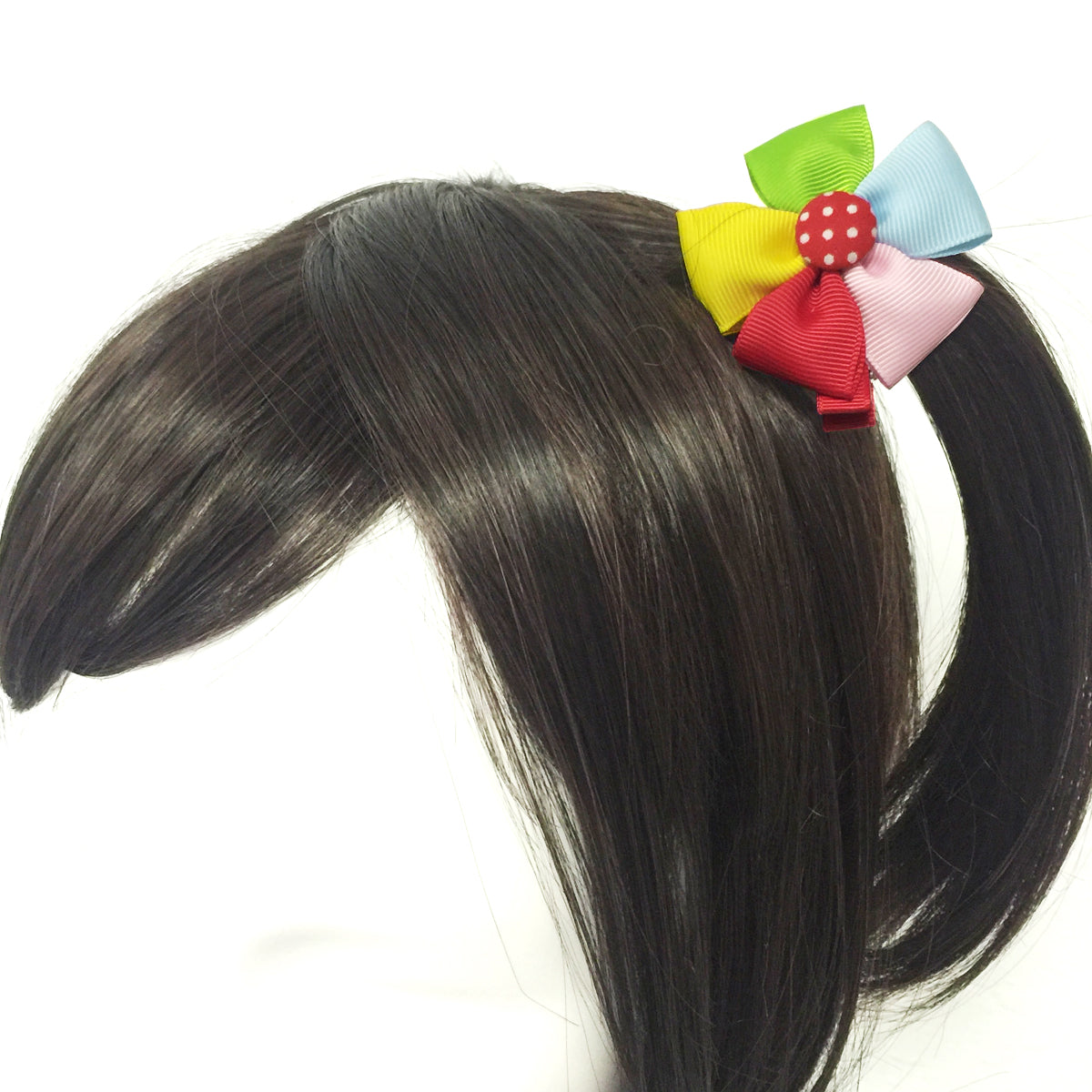 Wrapables Rainbow Flowers and Bows Hair Accessories (Set of 12)