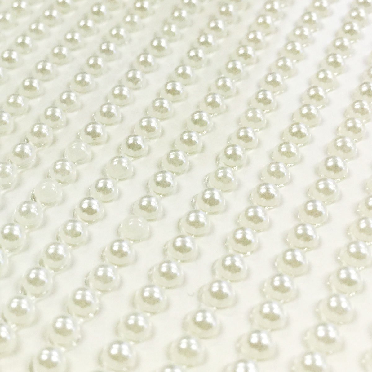 Wrapables 3mm Acrylic Pearl Adhesive Rhinestone Stickers, 750pcs