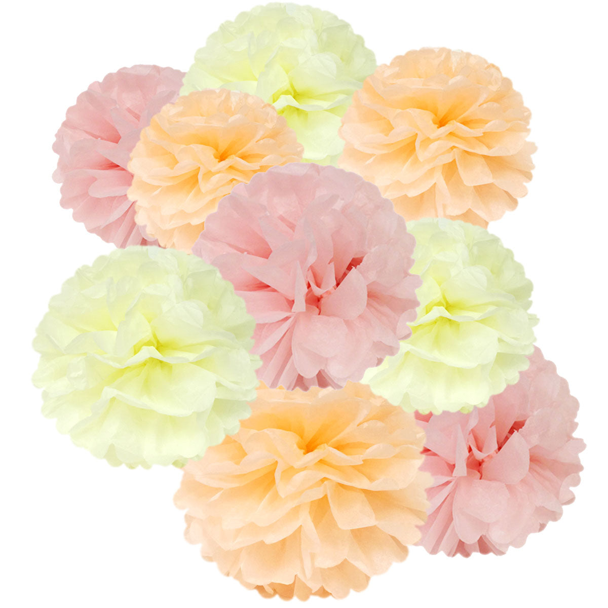 Wrapables Set of 18 Tissue Pom Pom Party Decorations