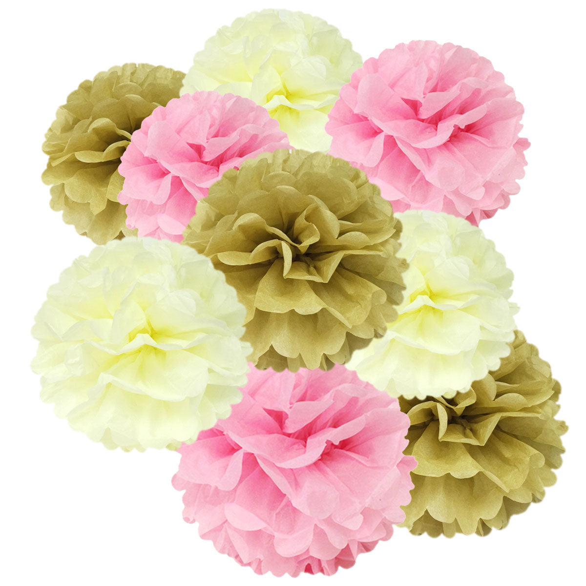 Wrapables Set of 18 Tissue Pom Pom Party Decorations