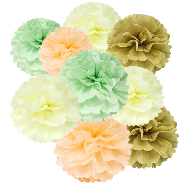 Wrapables Set of 12 Tissue Pom Pom Party Decorations