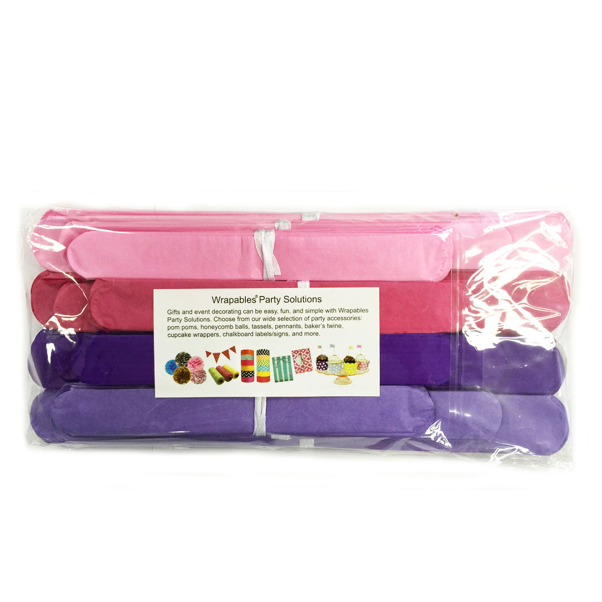 Wrapables Set of 12 Tissue Pom Pom Party Decorations