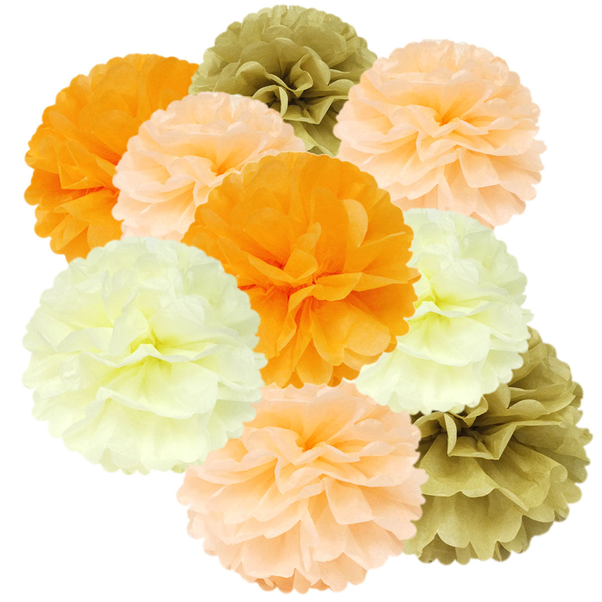 Wrapables Set of 12 Tissue Pom Pom Party Decorations