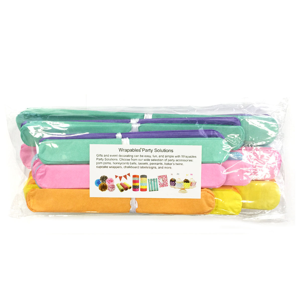 Wrapables Set of 18 Tissue Pom Pom Party Decorations