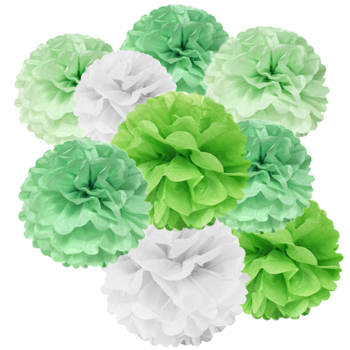 Wrapables Set of 12 Tissue Pom Pom Party Decorations