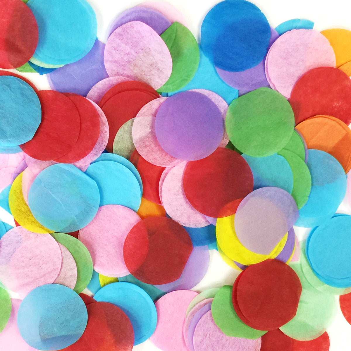 Wrapables Round Tissue Paper Confetti, 1"