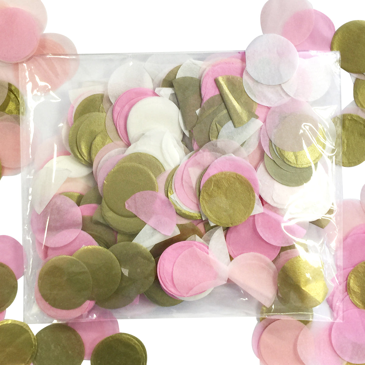 Wrapables Round Tissue Paper Confetti, 1"