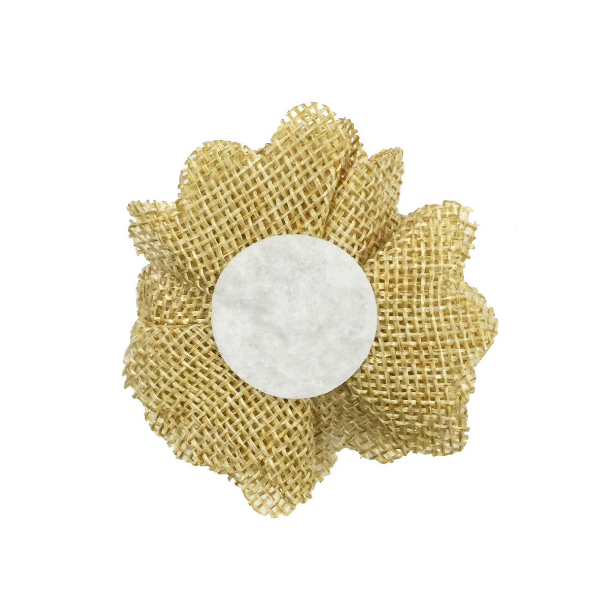 Wrapables Shabby Chic Burlap Rose Flower 3 Inch Diameter (Set of 12)