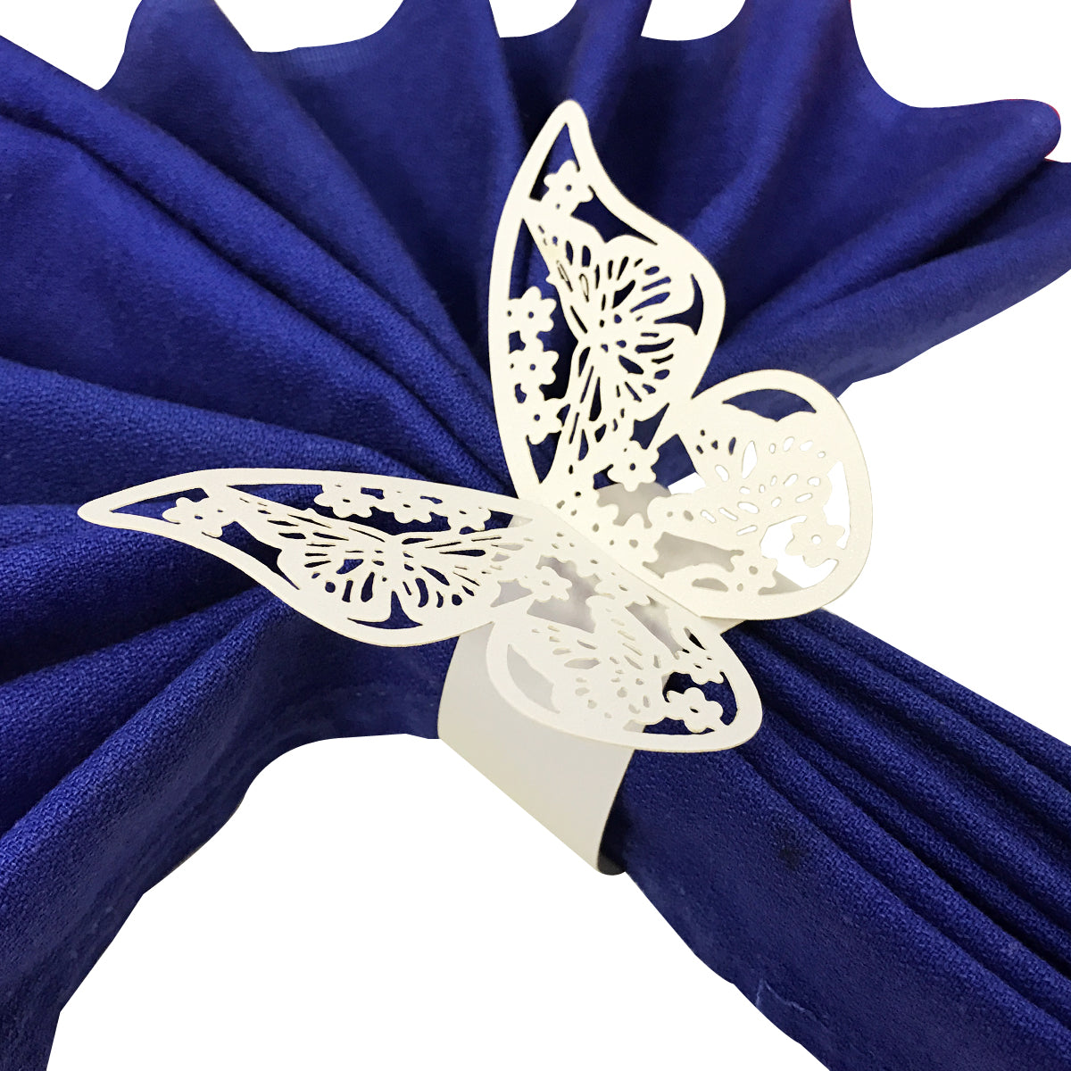 Wrapables Butterflies Wedding Decor Napkin Rings (Set of 50)