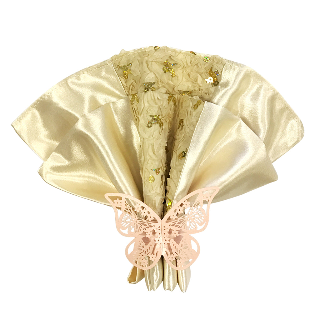 Wrapables Butterflies Wedding Decor Napkin Rings (Set of 50)