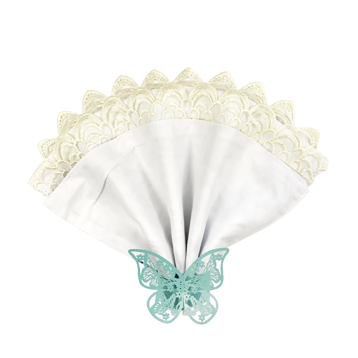Wrapables Butterflies Wedding Decor Napkin Rings (Set of 50)