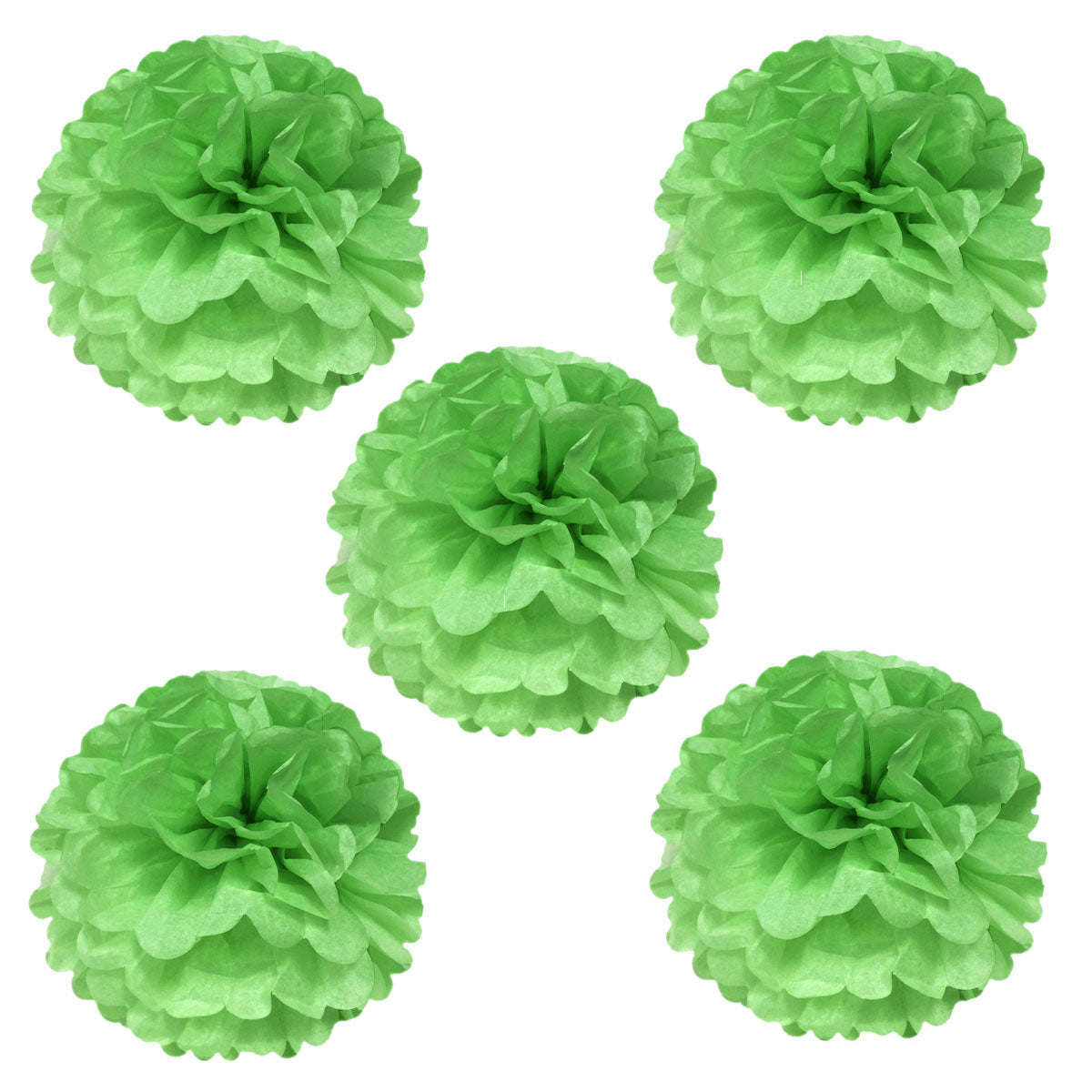 Wrapables 8" Set of 5 Tissue Pom Poms Party Decorations