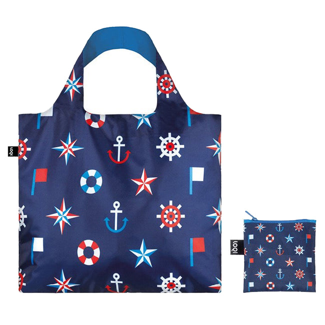 LOQI Nautical Classic Reusable Shopping Bag