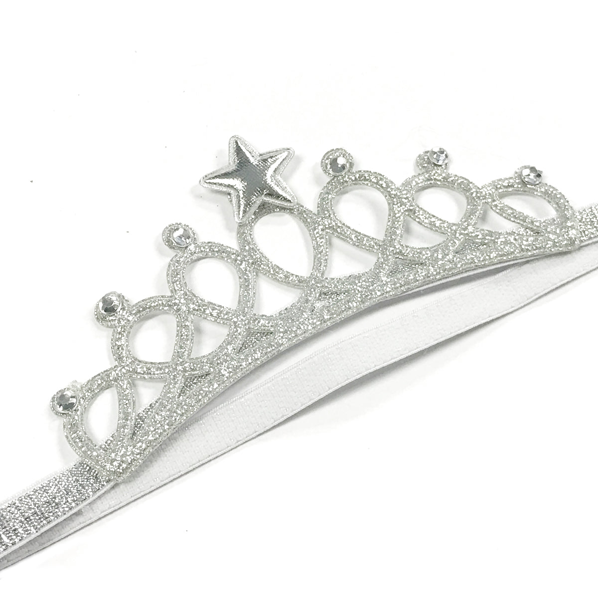 Wrapables Baby Princess Crown Headband with Rhinestones (Set of 2)