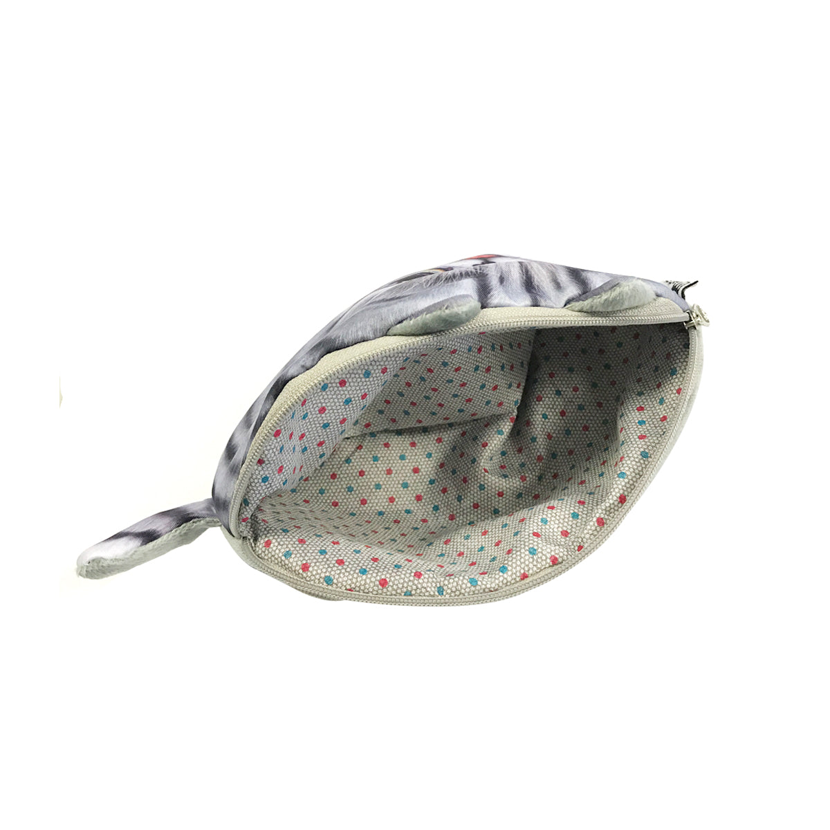 Wrapables Cat Face Cosmetic Pouch Pencil Case (Set of 2)