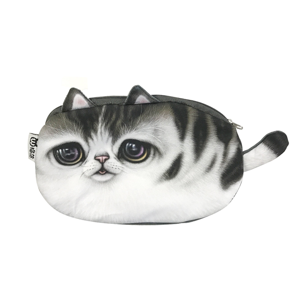 Wrapables Cat Face Cosmetic Pouch Pencil Case (Set of 2)