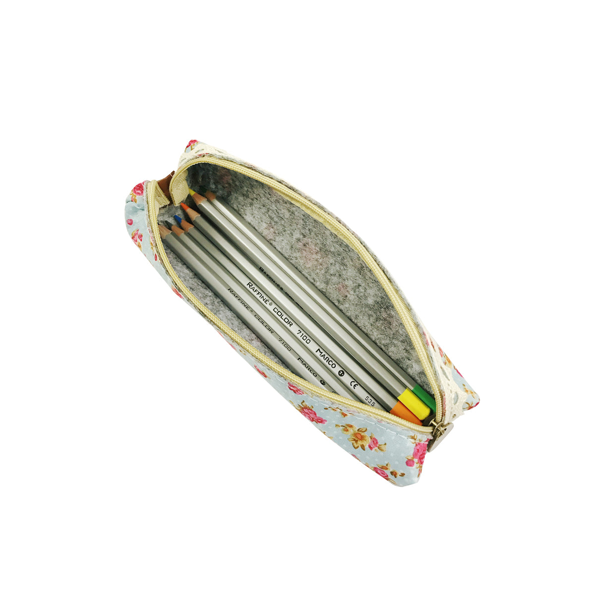 Wrapables Trendy Food Pencil Case and Stationery Pouches (Set of 3)