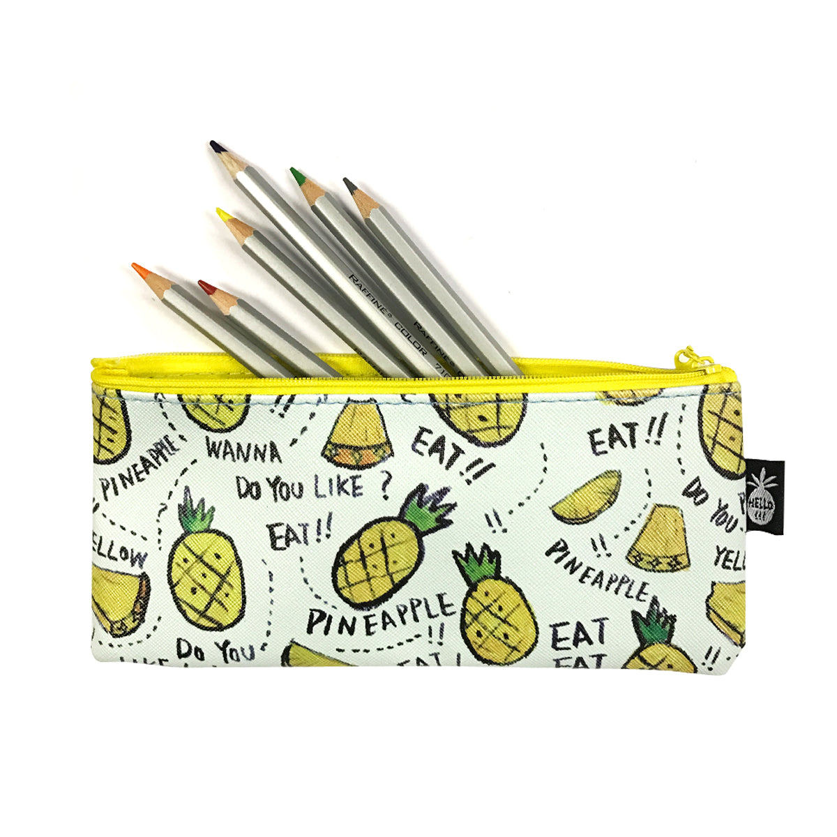 Wrapables Trendy Food Pencil Case and Stationery Pouches (Set of 3)