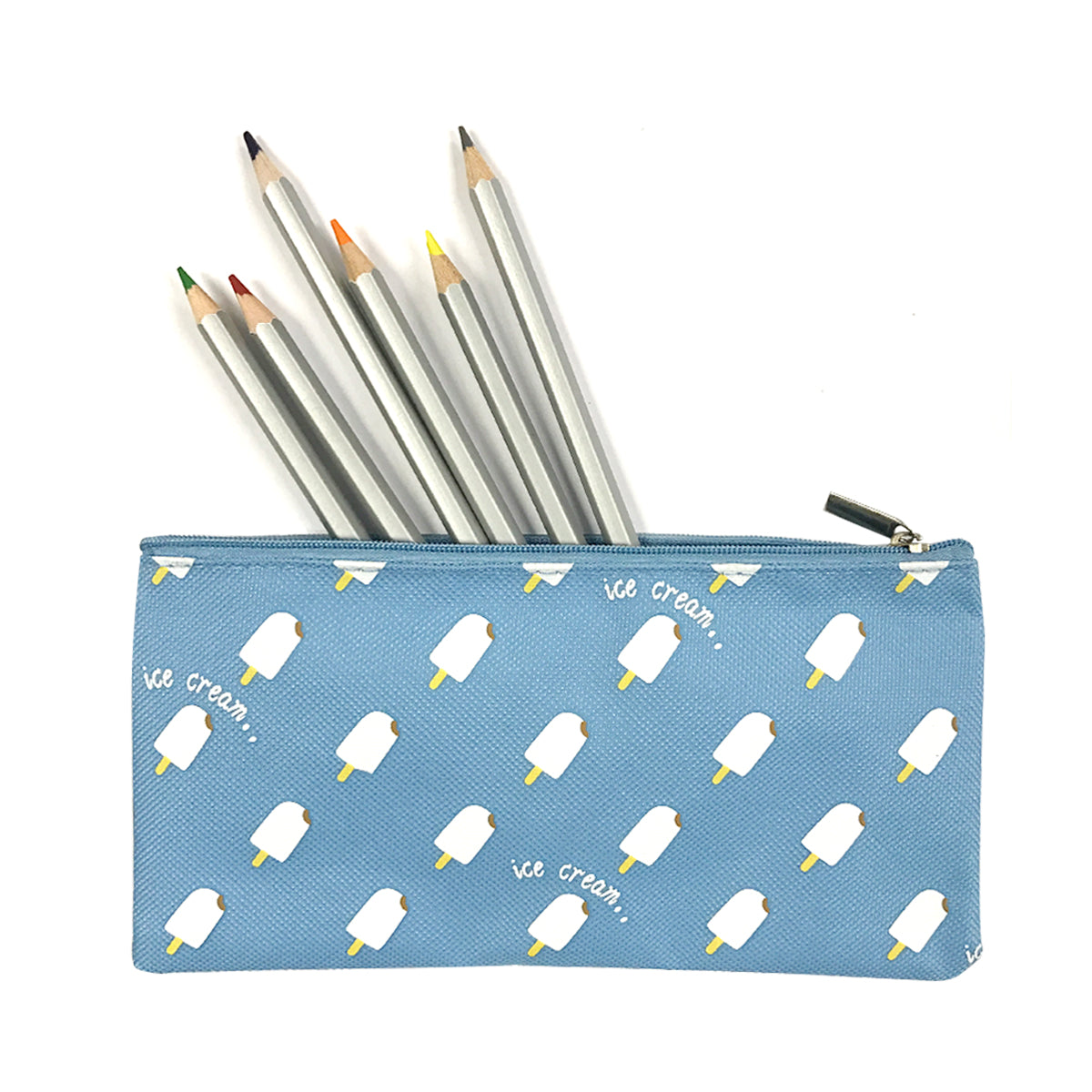 Wrapables Trendy Food Pencil Case and Stationery Pouches (Set of 3)